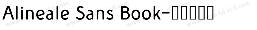Alineale Sans Book字体转换